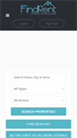 Mobile Screenshot of findrent.net